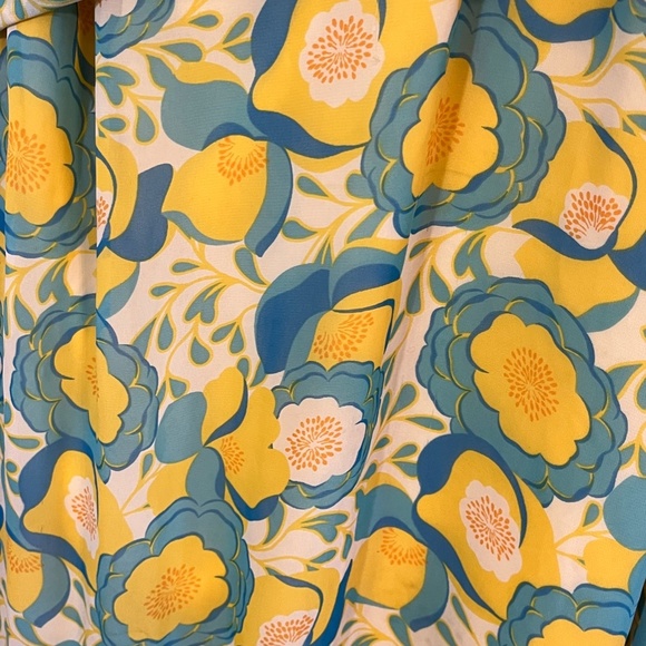 Torrid Floral Midi Dress - Yellow and Blue - Picture 3 of 11